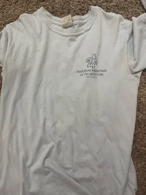 Light blue t shirt White thumbnail 1