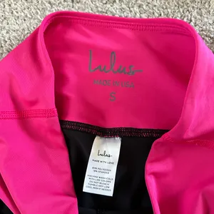 Lulus Goal-Oriented Black Color Block High Impact Leggings and sports bra‎ small thumbnail 7
