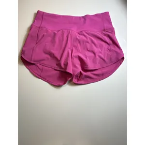 lululemon Run Speed‎ Short Pow Pink Lined Running Shorts Size 6 thumbnail 2