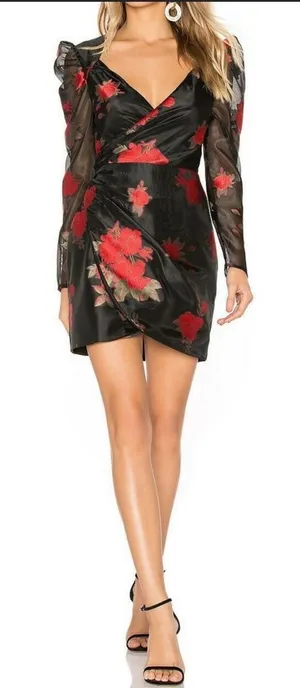 Lovers + Friends NWT Brant Floral Mini Dress Size XS thumbnail 1