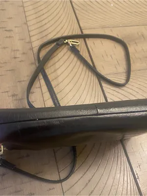 Hobo Polished Leather 3 In 1 Bag in Black thumbnail 5