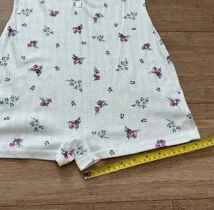 For Love & Lemons Pointelle Romper Sleepwear Lounge size S thumbnail 12