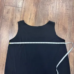 Eileen Fisher Woman 1X Black 100% Silk Scoop Neck Sleeveless Tank Top Blouse thumbnail 6