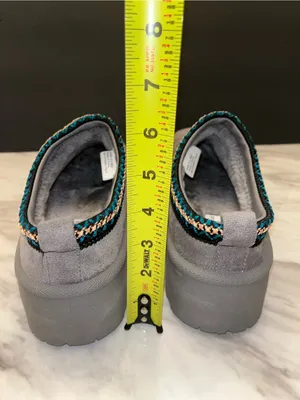 Olivia & Kate Gray Platform Clogs Slip On Shoes Size 9.5 Womens thumbnail 2