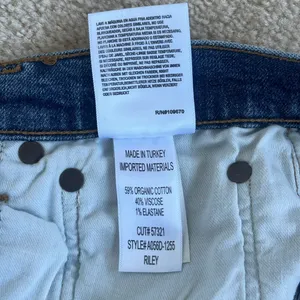 AGOLDE Riley High Waist Denim Crop Jeans in Women's Size 28 thumbnail 10