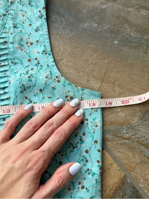 Christopher & Banks Teal Floral Pintuck Maxi Dress - Size 10 Y2K 2000s thumbnail 8