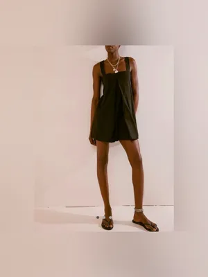NWT Free People FP Beach Nichola Romper - black - XS thumbnail 8