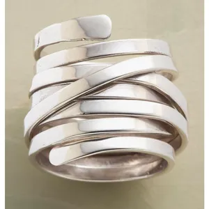 Boutique MultiLayer Adjustable Wrap Ring |‎ 925 Sterling Silver thumbnail 5