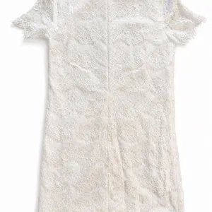 Lulus Ivory Lace Shift Dress Short Sleeve Small thumbnail 4