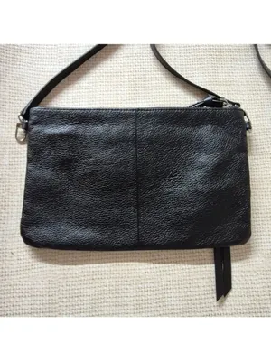 Handbag Butler Black Leather Mighty Purse Crossbody Bag Minimalist Closet Staple thumbnail 8