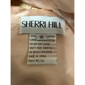 NEW Sherri Hill Pink Tulle Floral Embroidery Embellished Mini A-Line Dress Sz 18 thumbnail 7