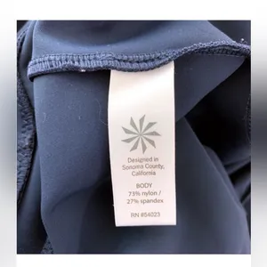 Athleta Stella Tight Leggings Navy Blue Zip Pockets Sz Small Ankle Stretch Pant thumbnail 12