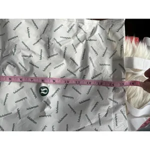Lululemon White and Green Reusable Tote Bag - Stylish & Eco-Friendly thumbnail 5