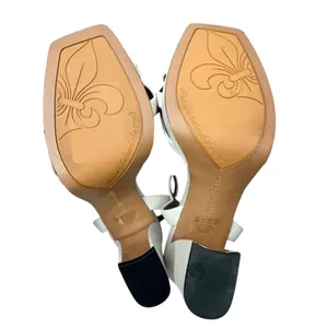 Franco Sarto Damalis Leather‎ Square Toe Platform Block Heel Sandals Size 8M thumbnail 8