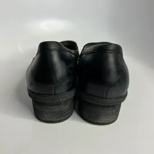 Dansko Danika burnished black‎ leather loafers stacked heel women's size 40/9.5 thumbnail 5