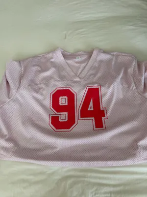 Old Navy Pink and red cropped jersey thumbnail 2
