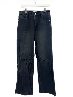 Abrand jeans 94 high and wide jeans Anthropologie black sz 31‎ thumbnail 3