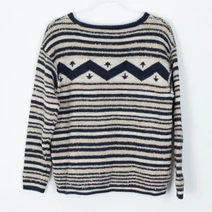 Lauren Ralph Lauren Chevron Striped Wool‎ Blend Sweater Size XL Fair Isle Nordic thumbnail 5