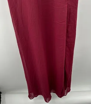 Birdy Grey Doris Chiffon Ruffle Sleeveless Bridesmaid Dress in Cabernet Sz S NEW thumbnail 4
