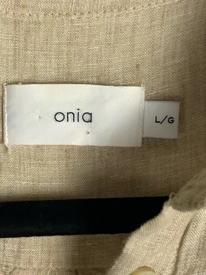 Onia Sleeveless Button-Front Swim Coverup in Beige thumbnail 11