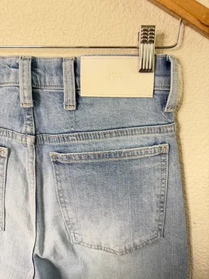 7 For All Mankind Jeans High Rise Easy Boot in Floral Blue‎ Wash Womens Size 26 thumbnail 6