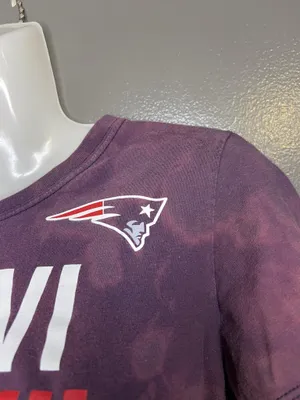 New England Patriots Shirt Womens Small Purple NFL Football Super Bowl Nike Tee thumbnail 4