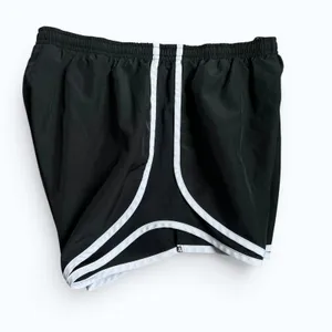 Nike Dri-FIT Running Shorts Womens S Black White Swoosh Athletic Gym thumbnail 3