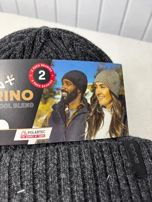 Bula‎ Merino Wool Polartec Fleece Band Liner Unisex Rib Knit Beanie Set of 2 thumbnail 6