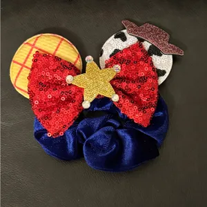 Disney Toy Story Woody Jessie red bow Ears headband and matching scrunchie set thumbnail 4
