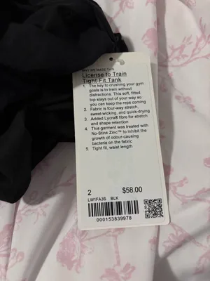 Lululemon Ruched Tank Top Black thumbnail 4