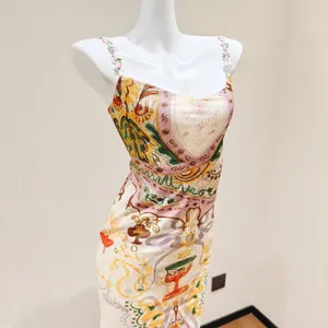 Vibrant Art Print Mermaid Maxi Dress Women Floral thumbnail 3