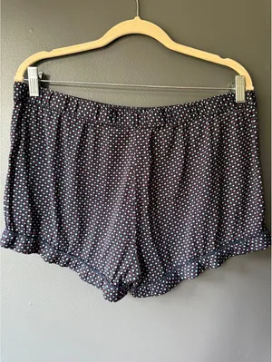 Aerie Polka Dot Ruffle Hem Lounge Shorts with Button Detail thumbnail 2