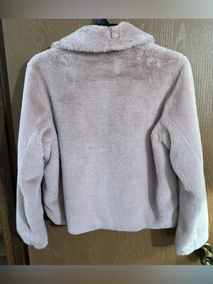 Express Plush Faux Fur Teddy Jacket in Light Pink thumbnail 6