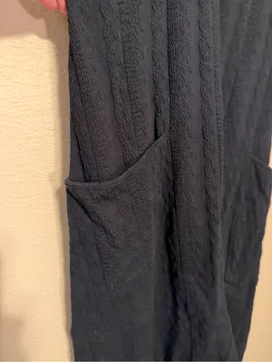 Free People Movement onsie textured black Size Medium thumbnail 3