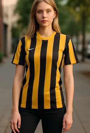 NWT Nike Women's Stripe 4 Jersey Mesh Large thumbnail 1