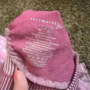 Free People Pink and Purple Striped Bra thumbnail 4