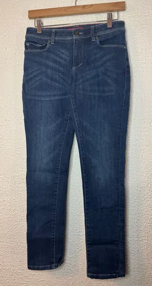 L.L. Bean Women's Dark Blue Skinny Jeans thumbnail 1