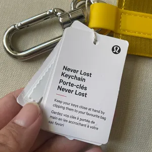 Lululemon Never Lost Keychain - Maize Yellow/Graphite Grey thumbnail 6