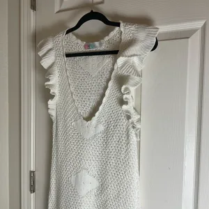 FP Beach Free People Ruffle Knit Mini Dress Woman’s Size X-Large thumbnail 4