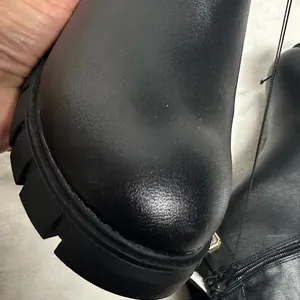 Stylish Black Ankle Boots with Gem Details Size 9 thumbnail 5