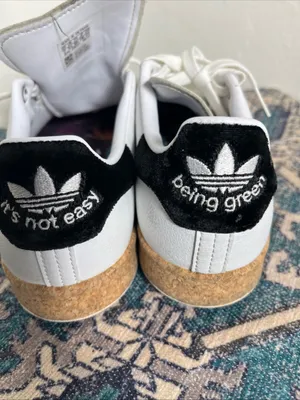 adidas White Leather Sneakers with Burgundy Logo Accents thumbnail 7