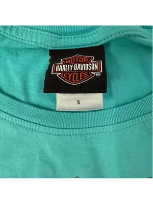 Harley Davidson blue rhinestone tee - Size S thumbnail 5