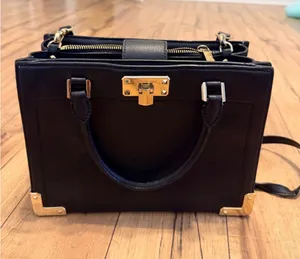 Michael Kors Purse Leather Black Crossbody thumbnail 1
