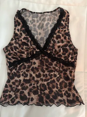 Shein Top Cheetah Print thumbnail 1