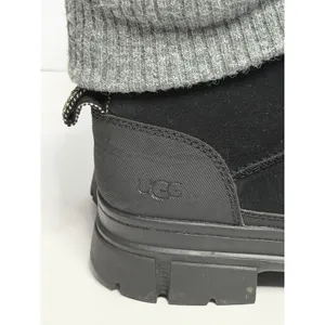 Ugg Black Ashton Hiker Lace Up Waterproof Suede Knit Boots Women Size Us 9 thumbnail 3