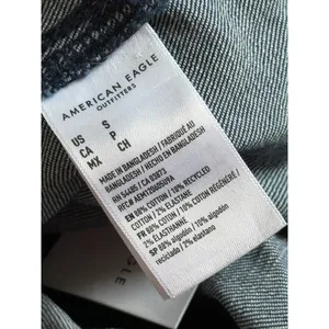 NWT American Eagle Denim Button Front Camisole Tank Festival Summer Babydoll - S thumbnail 7