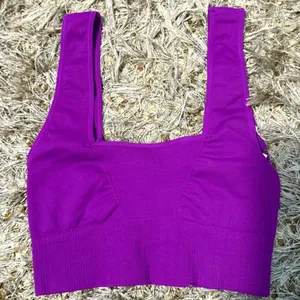 Free People FP Movement Purple Square Neck Sports Bra Size XS-S thumbnail 3
