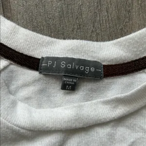 PJ Salvage White Sweatshirt Size M thumbnail 2
