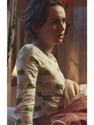 Lisa Says Gah Counting Sheep Pajama Lettuce Trim Long Sleeve Top S Euphoria thumbnail 2