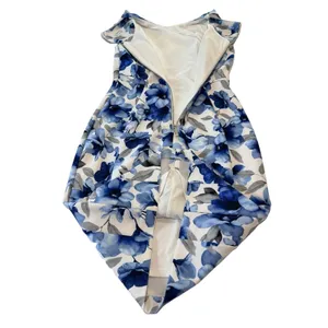 Calvin Klein Blue Floral Stretch Scuba Sleeveless Sheath Dress Office Wedding 6 thumbnail 6